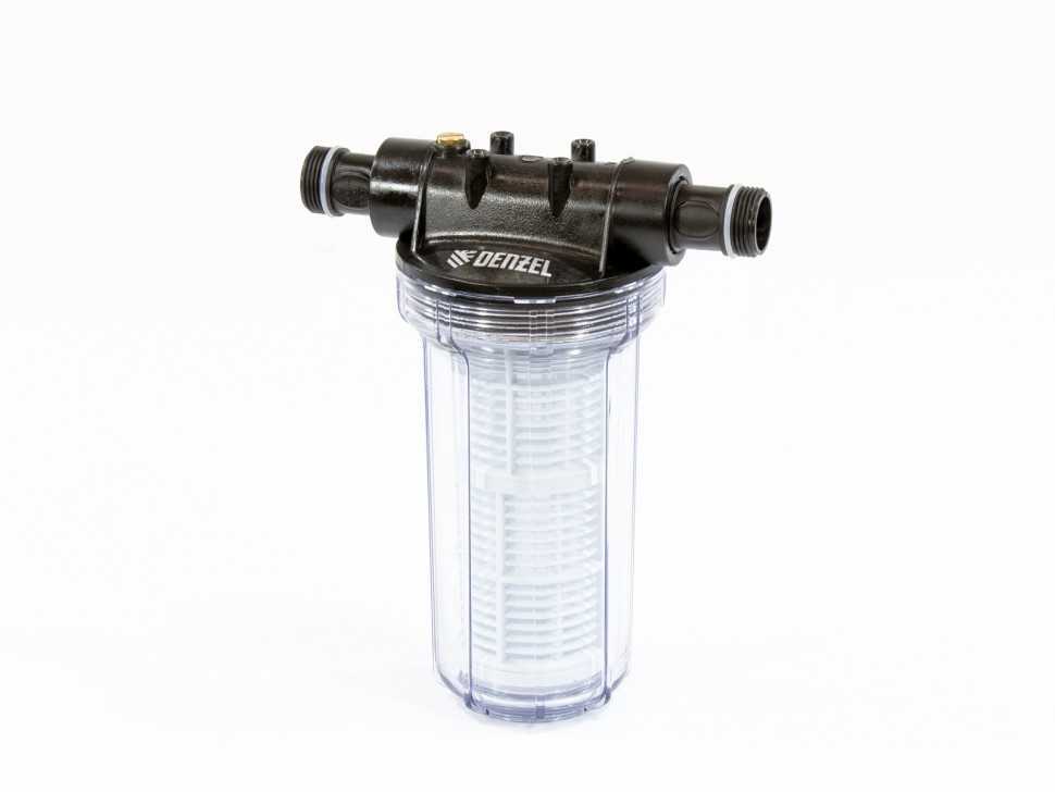 Фильтр тонкой очистки F2, объем 2 л, D 1" Denzel Аксессуары для насосов фото, изображение